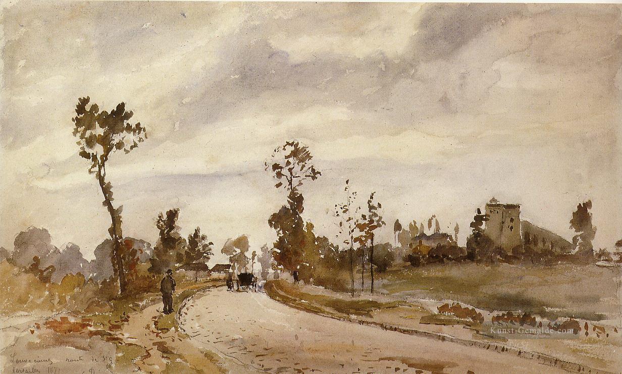 Straße nach Saint germain louveciennes 1871 Camille Pissarro Szenerie Ölgemälde